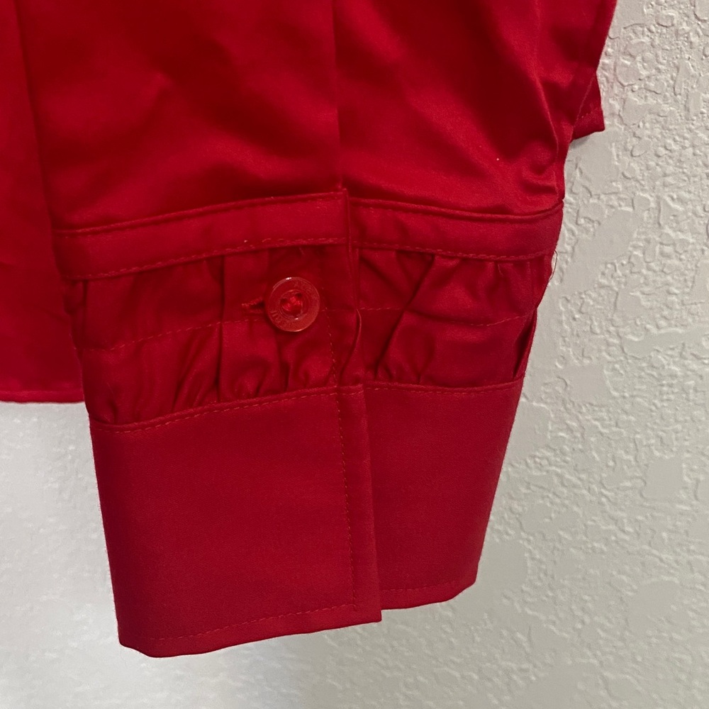 Alex Marie red  Ruffled Blouse - Picture 4 of 6
